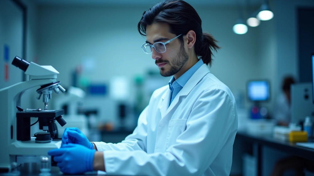 Laboratoire de recherche avec équipements de pointe